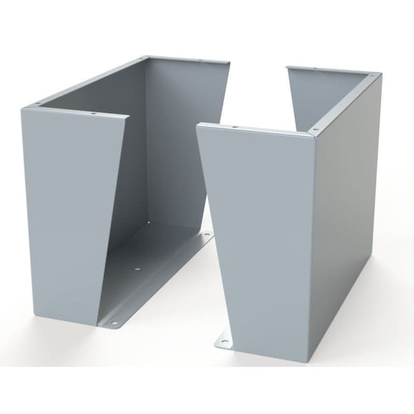 Saginaw Control & Engineering Floor Stand Kit, 18 in. H x 24 in. W x 9.12 in. L, Carbon Steel, 1 PR - SCE-FK1824