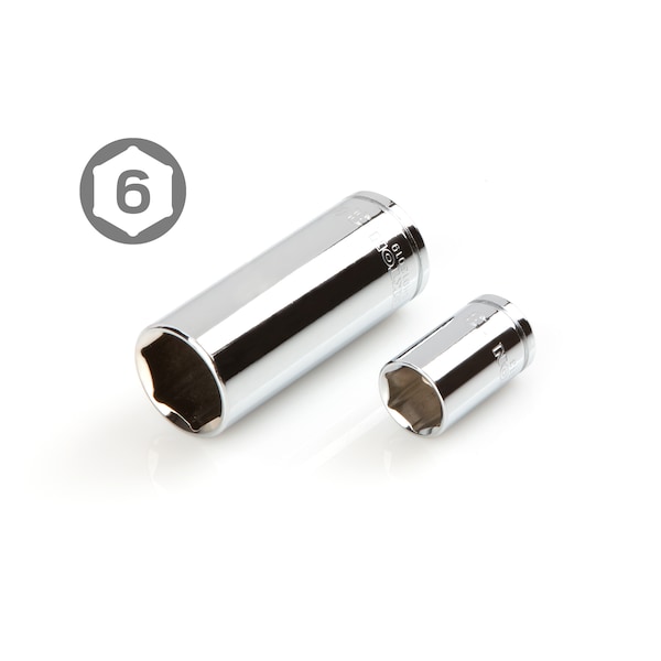 Tekton 3/8 Inch Drive 6-Point Socket and Ratchet Set, 73-Piece (1/4-1 in., 6-24 mm) - SKT15311