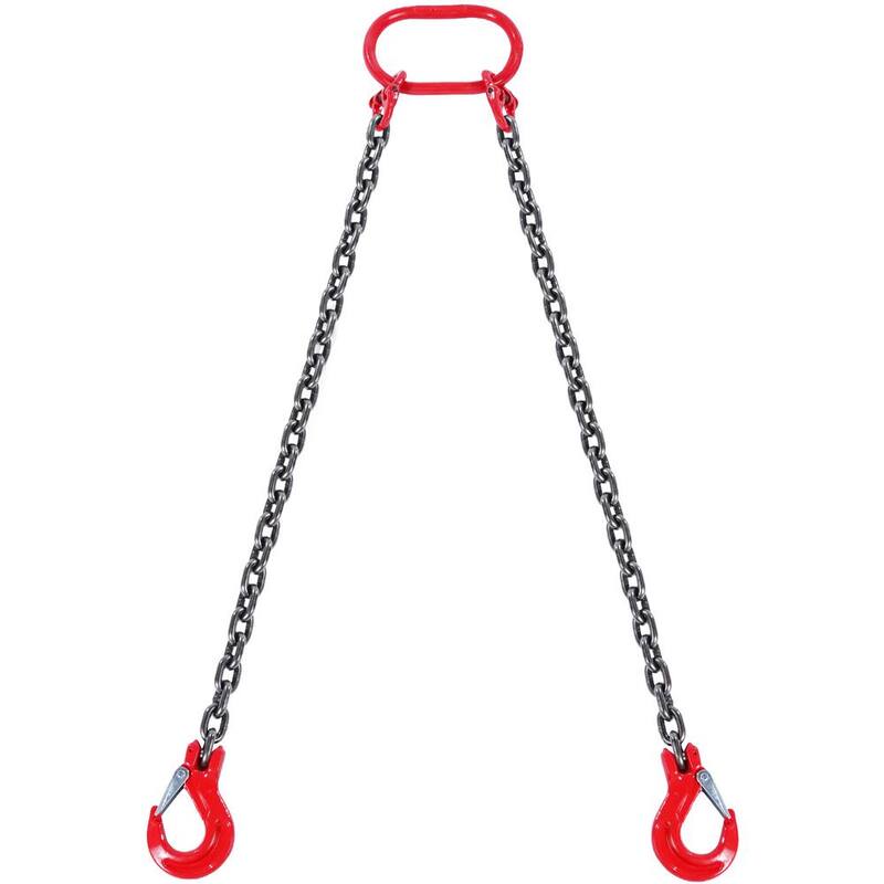 VEVOR Chain Sling,5/16 in.x5 ft. Lifting Chains with Hooks,G80Engine Chain Hoist Lifts,6600 lbs. Capacity Lifting Sling Chains - DGDLHHMGFH1JITULLV0