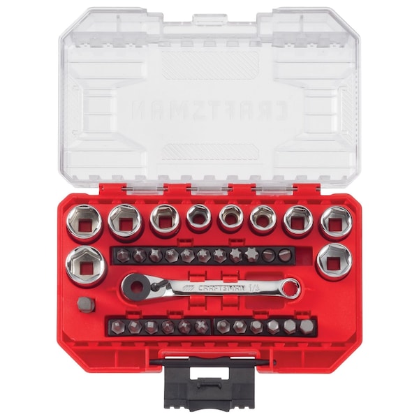 Craftsman 1/4" Drive SAE and Metric, 35 pcs - CMMT12005LZ