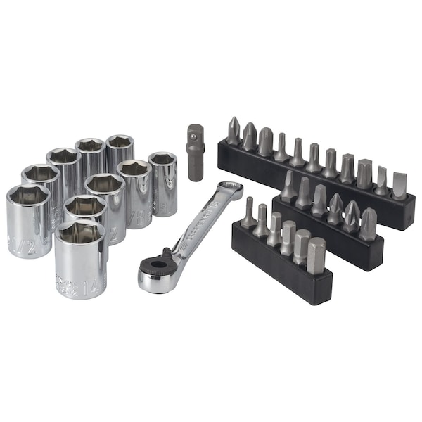 Craftsman 1/4" Drive SAE and Metric, 35 pcs - CMMT12005LZ