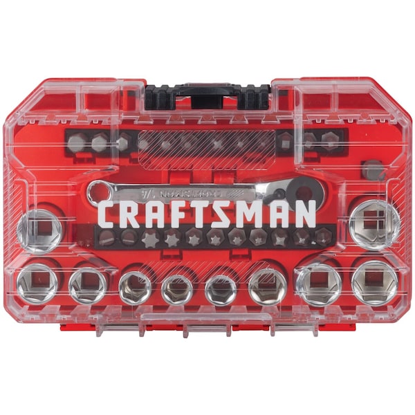 Craftsman 1/4" Drive SAE and Metric, 35 pcs - CMMT12005LZ
