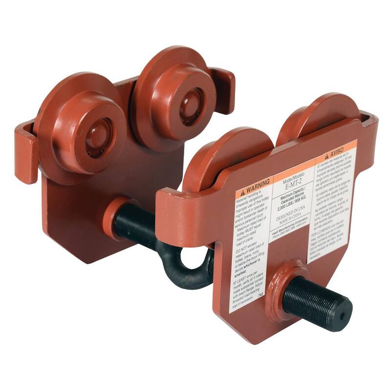 Vestil 2,000 lbs. Capacity Eye Manual Trolley Push - E-MT-2