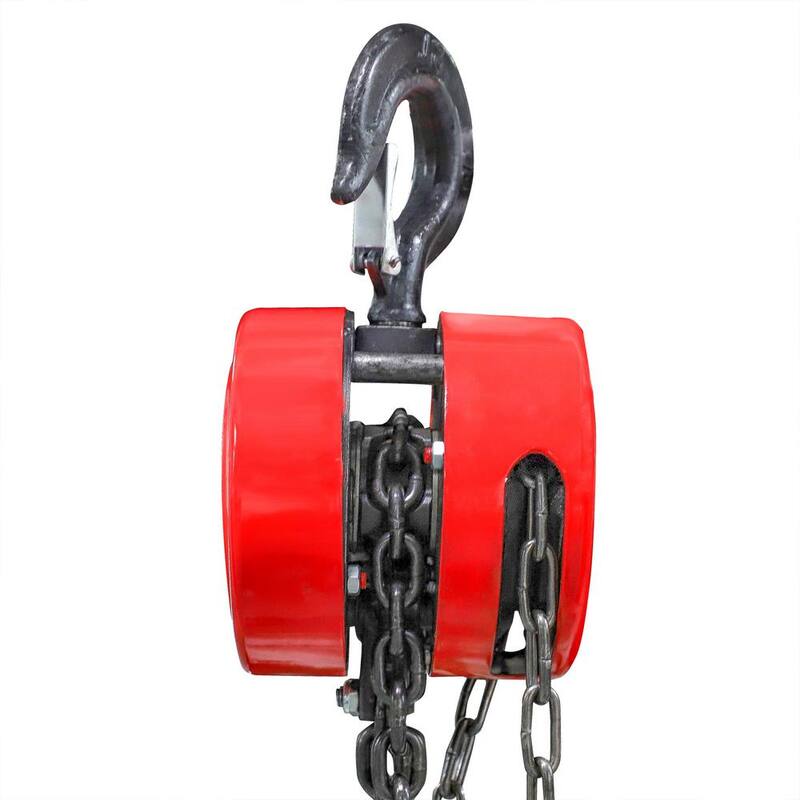 BRIDGELAND 2 Ton Chain Hoist with 10 ft. Lift, 4,000 lbs. Lifting Capacity - 91072