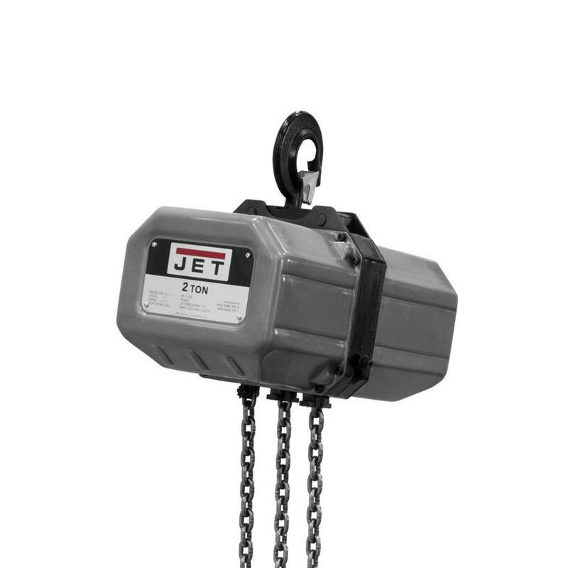 Jet 2-Ton Capacity 20 ft. Lift Electric Chain Hoist 1-Phase 115/230-Volt 2SS-1C-20 - 212000