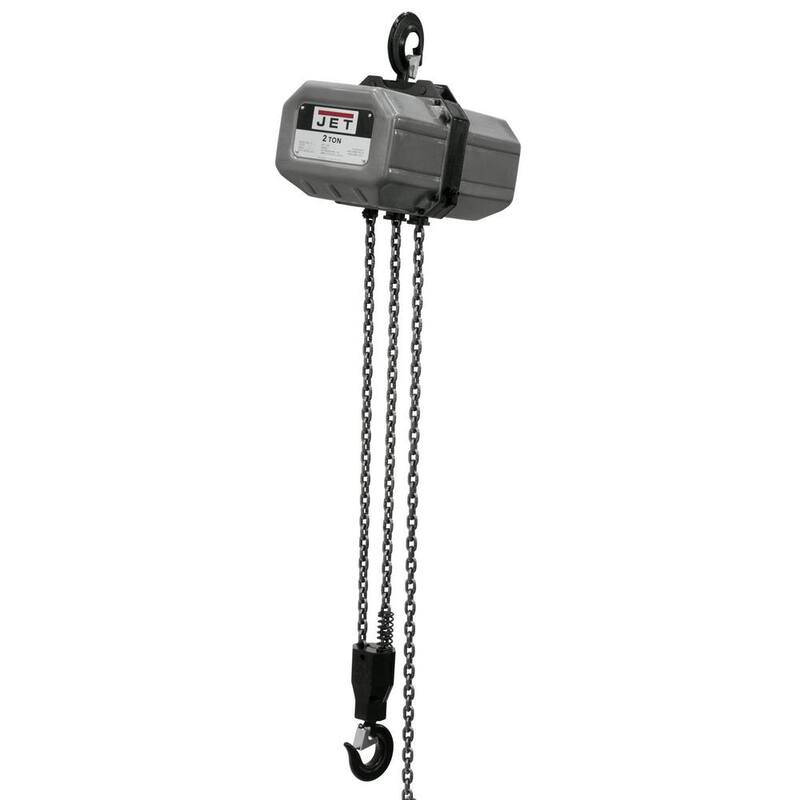 Jet 2-Ton Capacity 20 ft. Lift Electric Chain Hoist 1-Phase 115/230-Volt 2SS-1C-20 - 212000