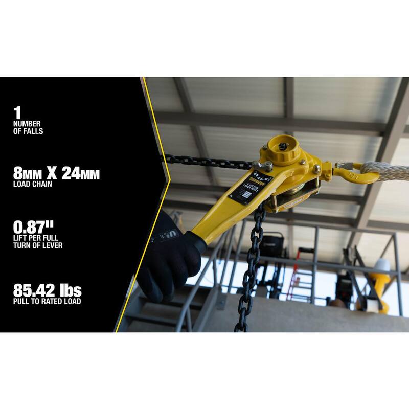 SUMNER 1- 1/2-Ton Capacity Lever Hoist 10 ft. - 787547