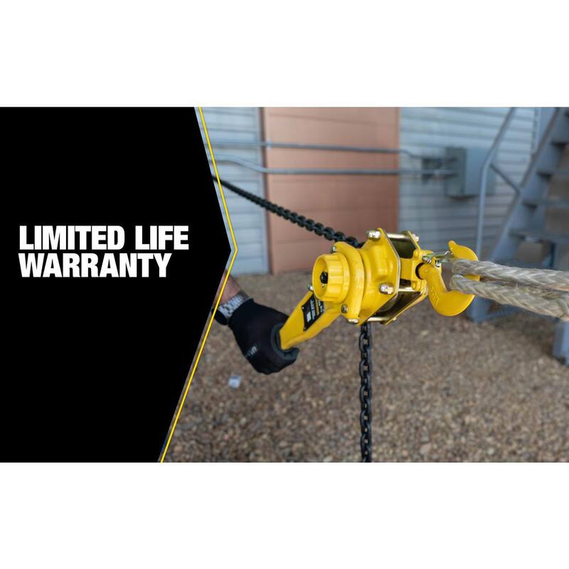 SUMNER 1- 1/2-Ton Capacity Lever Hoist 10 ft. - 787547