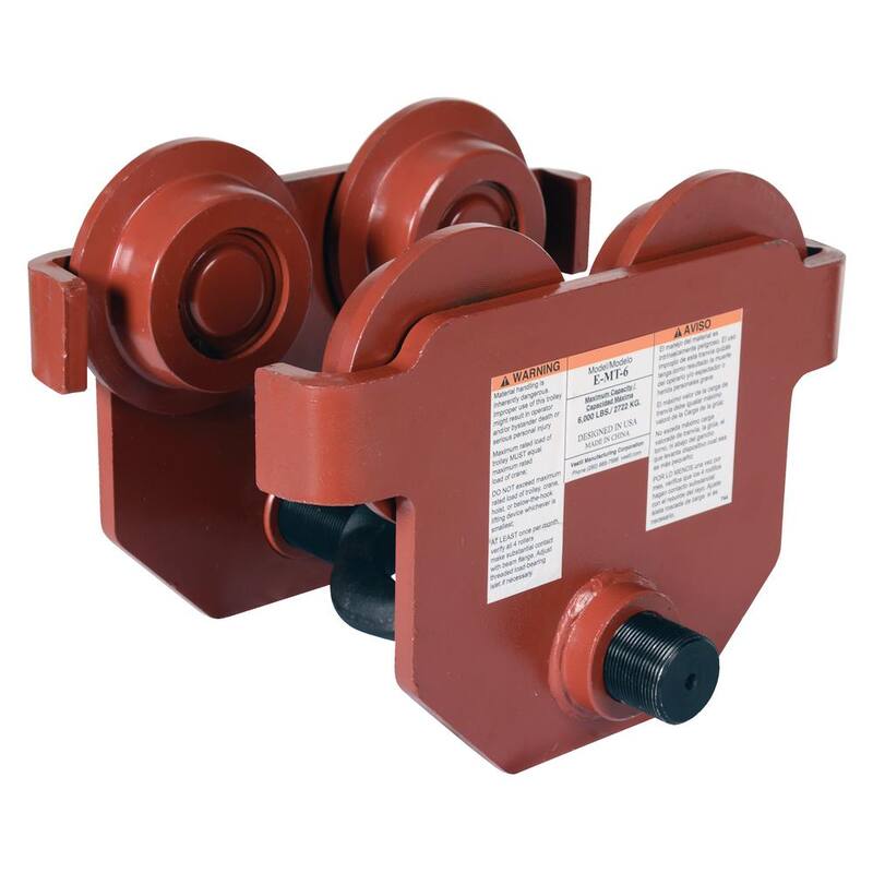 Vestil 6,000 lbs. Capacity Eye Manual Trolley Push - E-MT-6