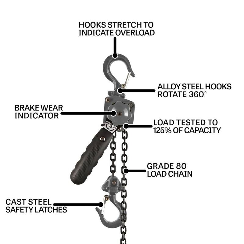 Jet JLP-A 1/4-Ton 15 ft. Lift Mini-Puller - 287102
