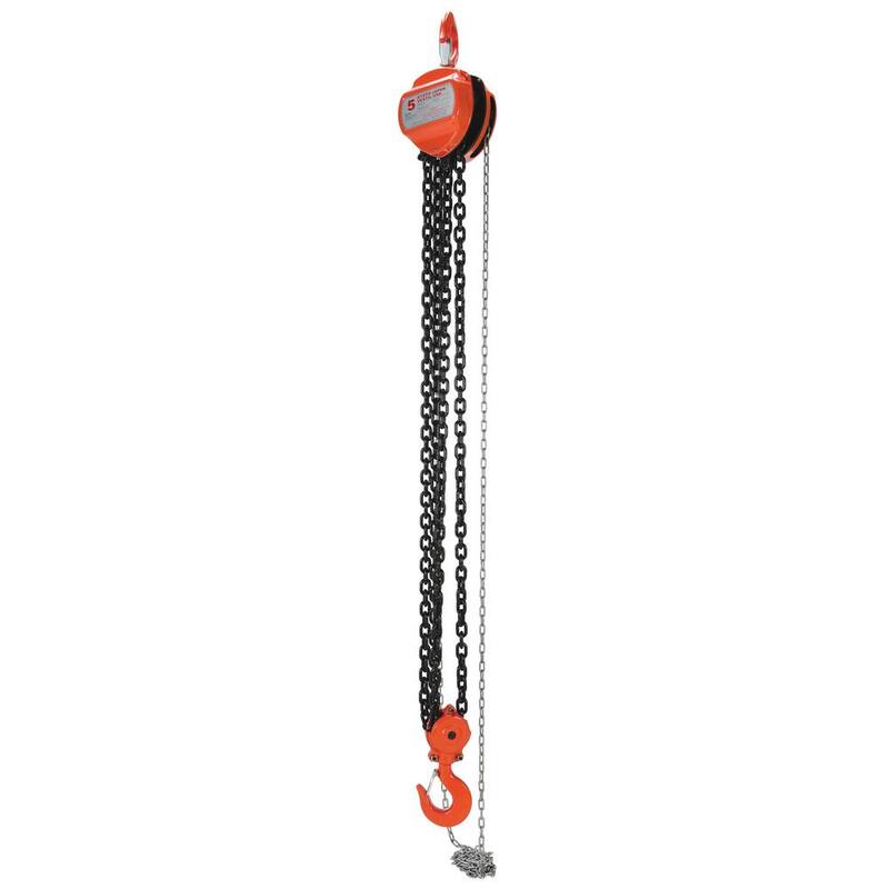 Vestil 10,000 lbs. Capacity 10 ft. Manual Chain Hoist - HCH-10-10