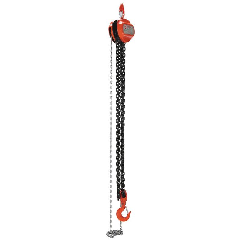 Vestil 10,000 lbs. Capacity 10 ft. Manual Chain Hoist - HCH-10-10