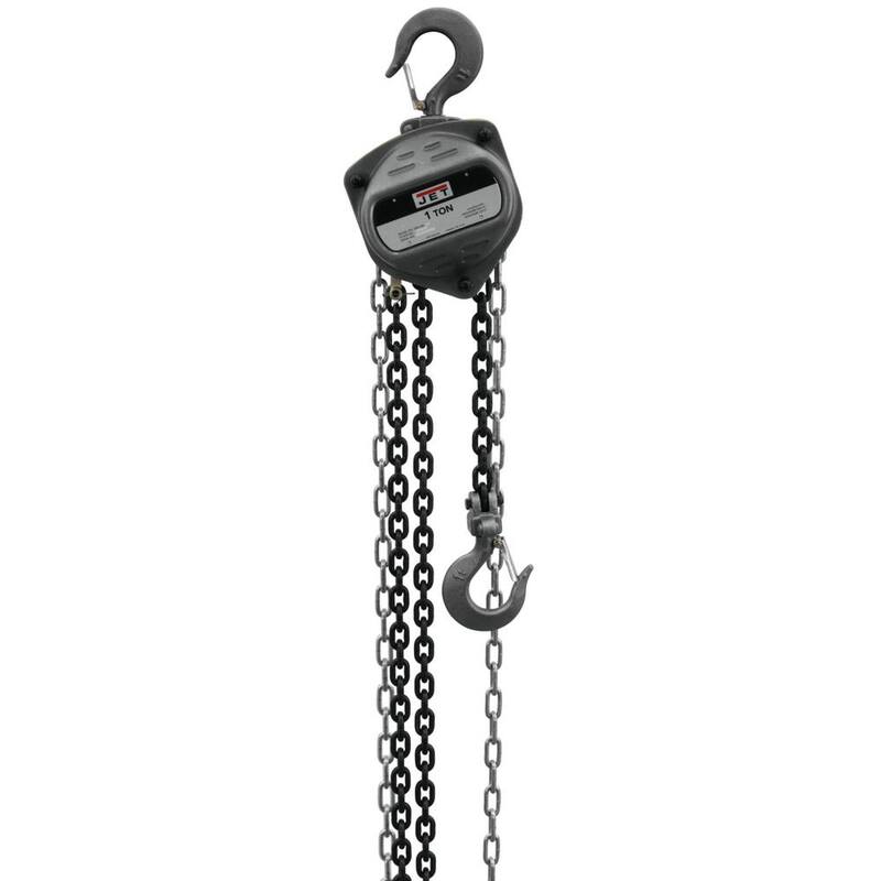 Jet S90-100-15 1-Ton Hand Chain Hoist with 15 ft. Lift - 101911