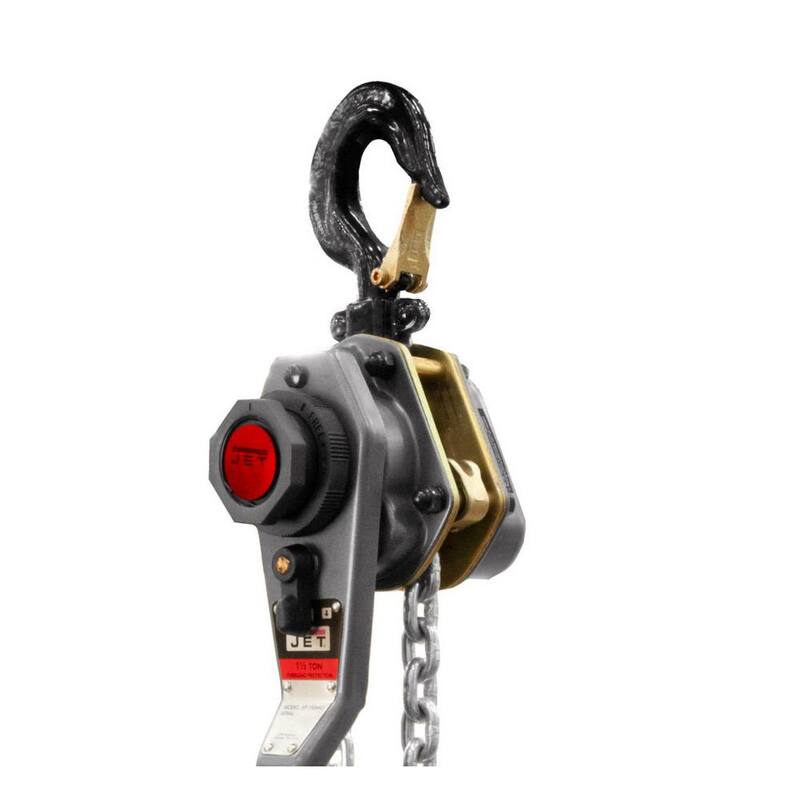 Jet JLH 1-1/2-Ton Lever Hoist with 10 ft. Lift and Overload Protection - 376301