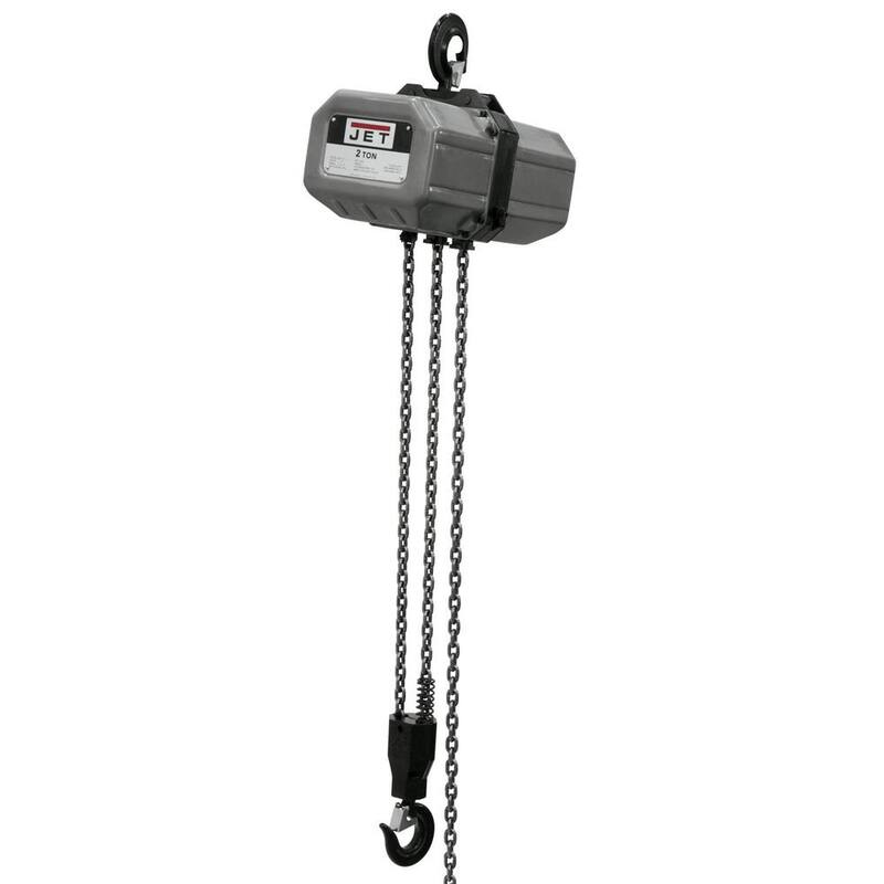 Jet 2-Ton Capacity 15 ft. Lift Electric Chain Hoist 1-Phase 115/230-Volt 2SS-1C-15 - 211500