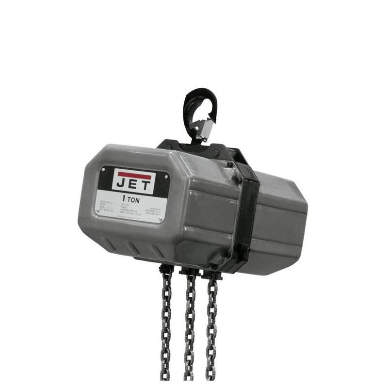 Jet 1-Ton Capacity 10 ft. Lift Electric Chain Hoist 1-Phase 115/230-Volt 1SS-1C-10 - 111000
