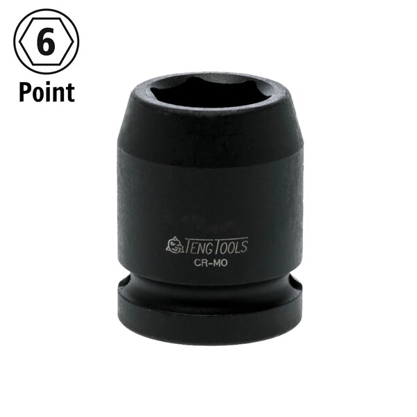 Teng Tools 1/2" Drive 6 Point Regular / Shallow Metric 24mm Impac - 920524N