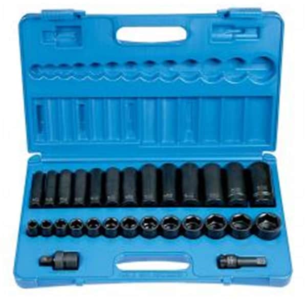 Light House Beauty Plus Socket 0.5 in. Drive Standard & Deep 28 Piece Set - LI1821685