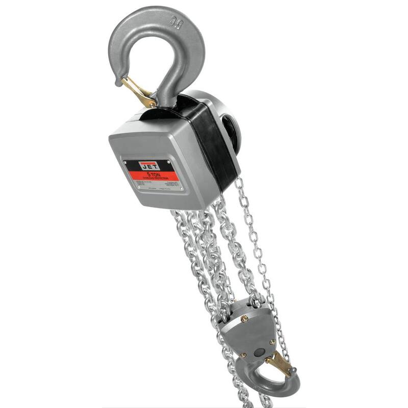 Jet AL100-500-30 5-Ton Hand Chain Hoist with 30 ft. of Lift - 133530