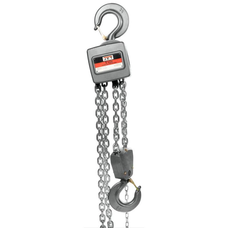 Jet AL100-500-30 5-Ton Hand Chain Hoist with 30 ft. of Lift - 133530