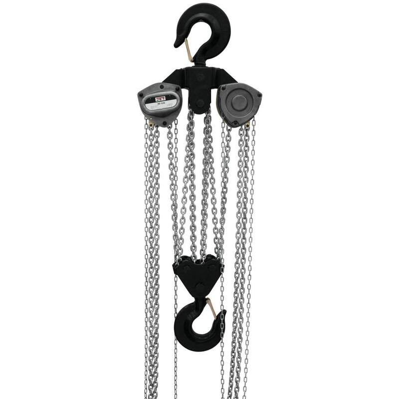 Jet L100-1500WO-10, 15-Ton Chain Hoist 10 ft. Lift and Overload Protection - 109110