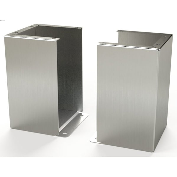 Saginaw Control & Engineering Floor Stand Kit, 12 in. H x 8 in. W x 7.87 in. L, 304 Stainless Steel - SCE-FK1208SS