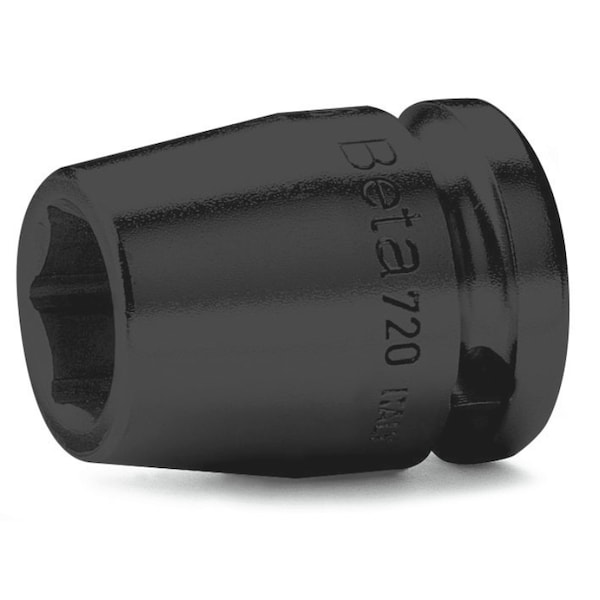 Beta 720 Series 6-Point 1/2 in Drive Impact Socket, Metric 22mm - 007200022