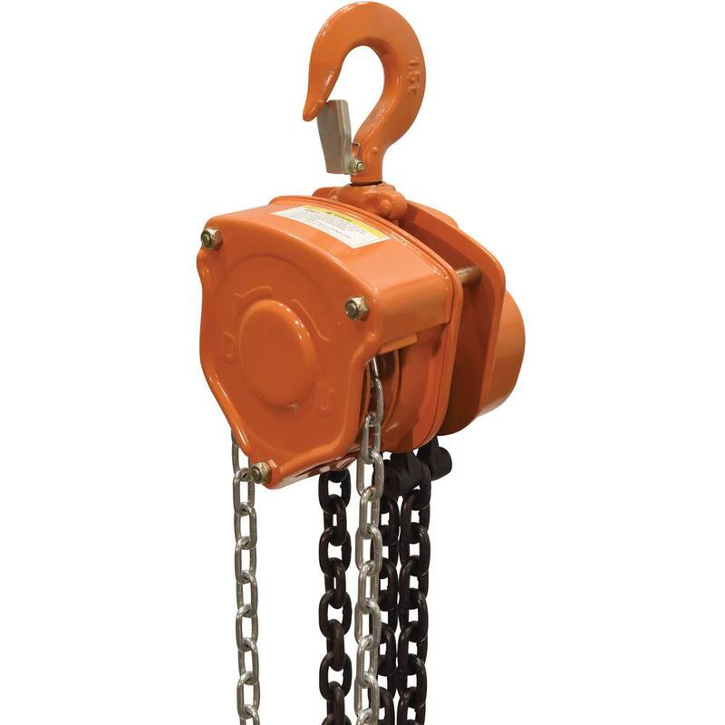Vestil 3,000 lbs. Capacity 15 ft. Professional Chain Hoist - PHCH-3-15