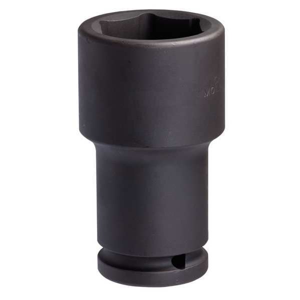 Westward 3/4 in Drive Impact Socket Hex 1 1/2 in x Square 13/16 in Size, Standard Socket, Black Oxide - 20HX05