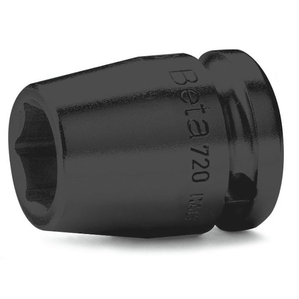 Beta 720 Series 1/2 in Drive 6-Point Impact Socket, Metric 9mm - 007200009