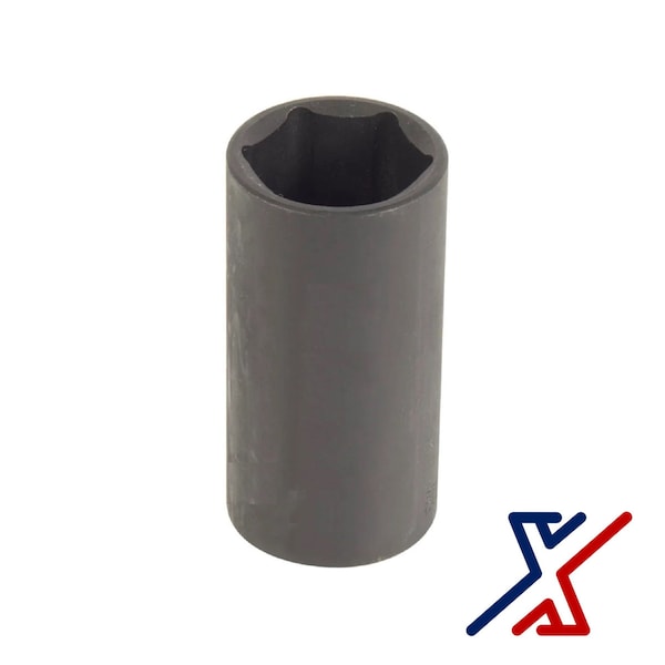 X1 Tools 3/8 x 1/2 Drive, 6 Point Deep Impact Socket, Spindle Axle Nut 1 Socket by X1 Tools - X1E-HAN-SOC-DEE-2010x1