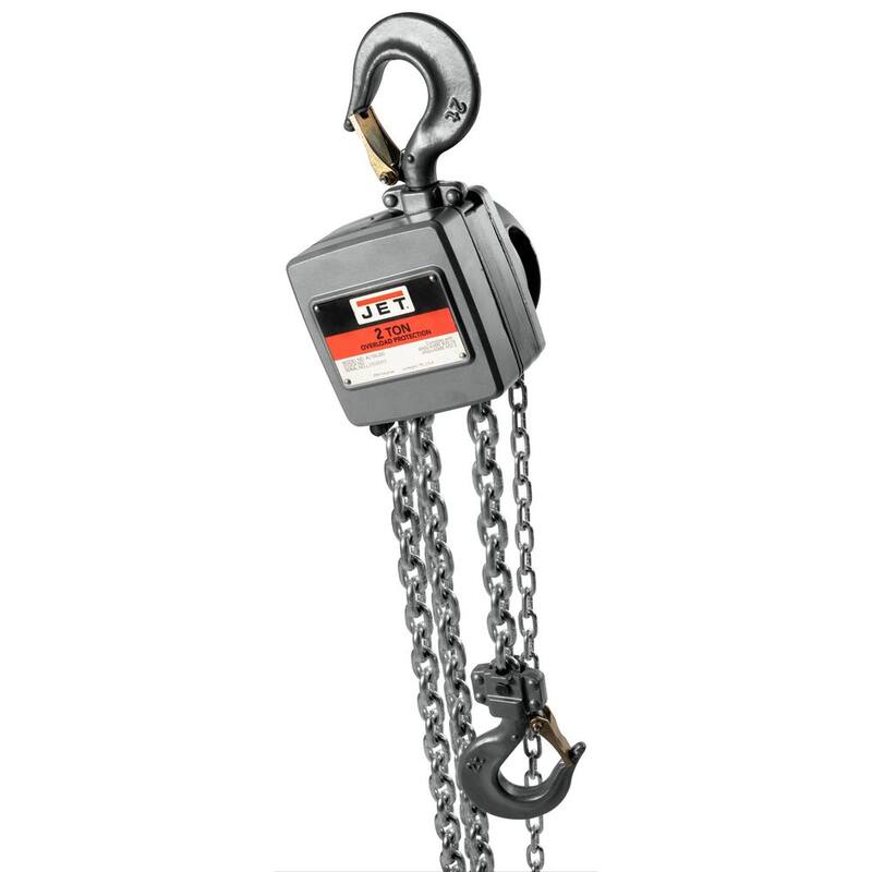 Jet AL100-200-10 2-Ton Hand Chain Hoist with 10 ft. of Lift - 133210