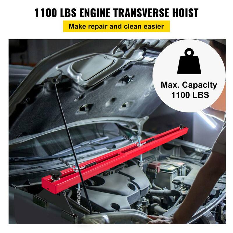 SKYSHALO Engine Hoist 2 Point Lift Holder Hoist Dual Hooks, Engine Hoist Keeps Engine Stable for Home Garages & Auto Repair Shop - FDJZCG1100LBSJTOPV0-0718