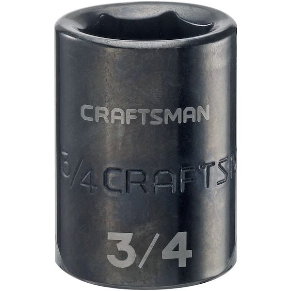 Craftsman Sockets, 1/2" Drive 3/4" SAE Impact Shal - CMMT15854