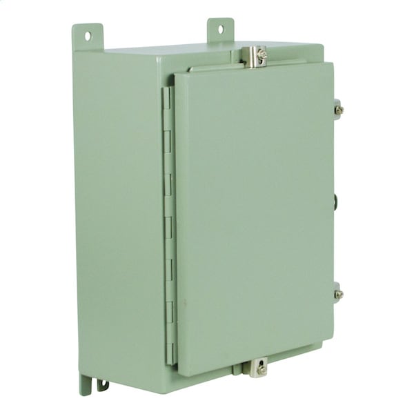Wiegmann Carbon Steel Electrical Enclosures, 24 in H, 24 in D, 12 in W, NEMA 4, Hinged - N4241206