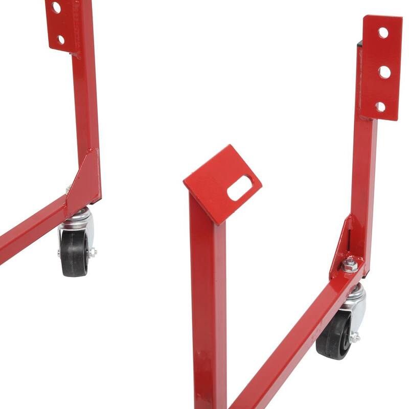 Karl home 1000 lbs. Auto Engine Cradle Stand for Chevrolet Chevy V8 Red - 889643053389