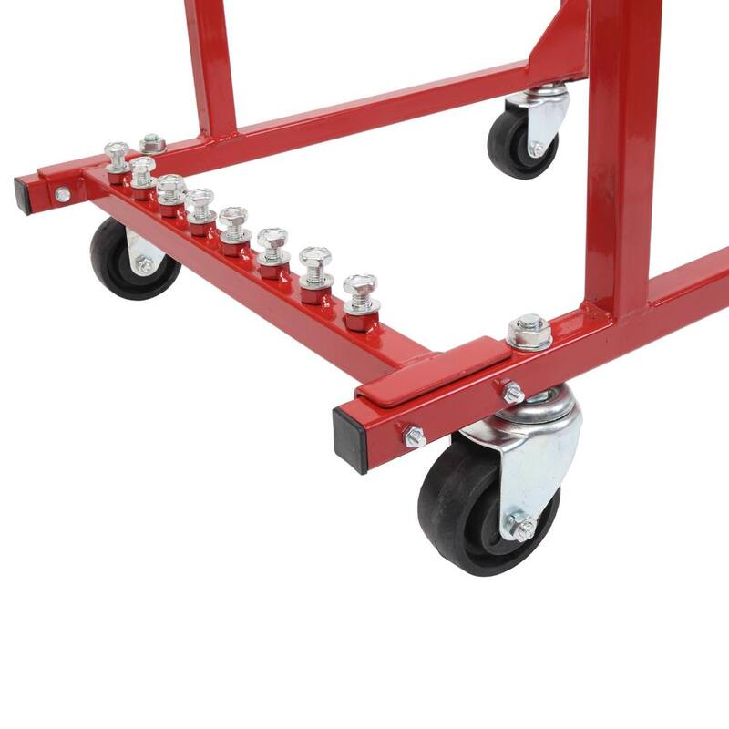 Karl home 1000 lbs. Auto Engine Cradle Stand for Chevrolet Chevy V8 Red - 889643053389