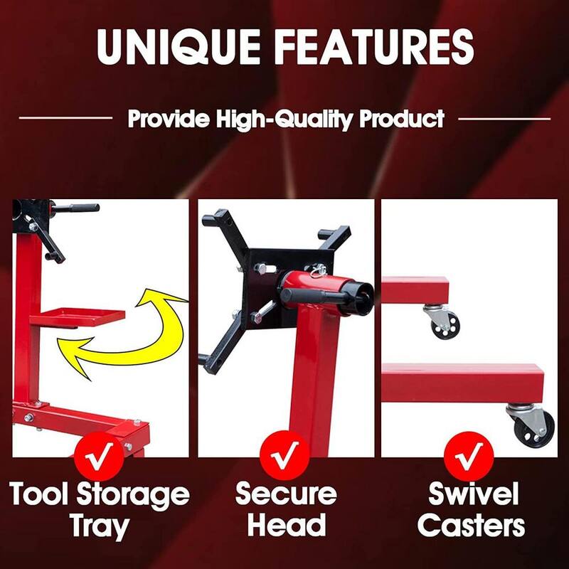 Big Red 1,250 lbs. Engine Stand with Tool Tray - T25671