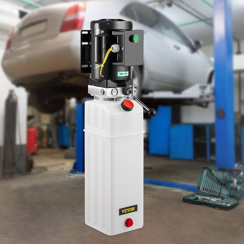 VEVOR Hydraulic Pump 2.2KW Car Lift Hydraulic Power Unit Hydraulic Power Pack 220V 3HP 50HZ 2750 PSI with 6L Plastic Reservoir - QCJSQSLK000000001V0-0812