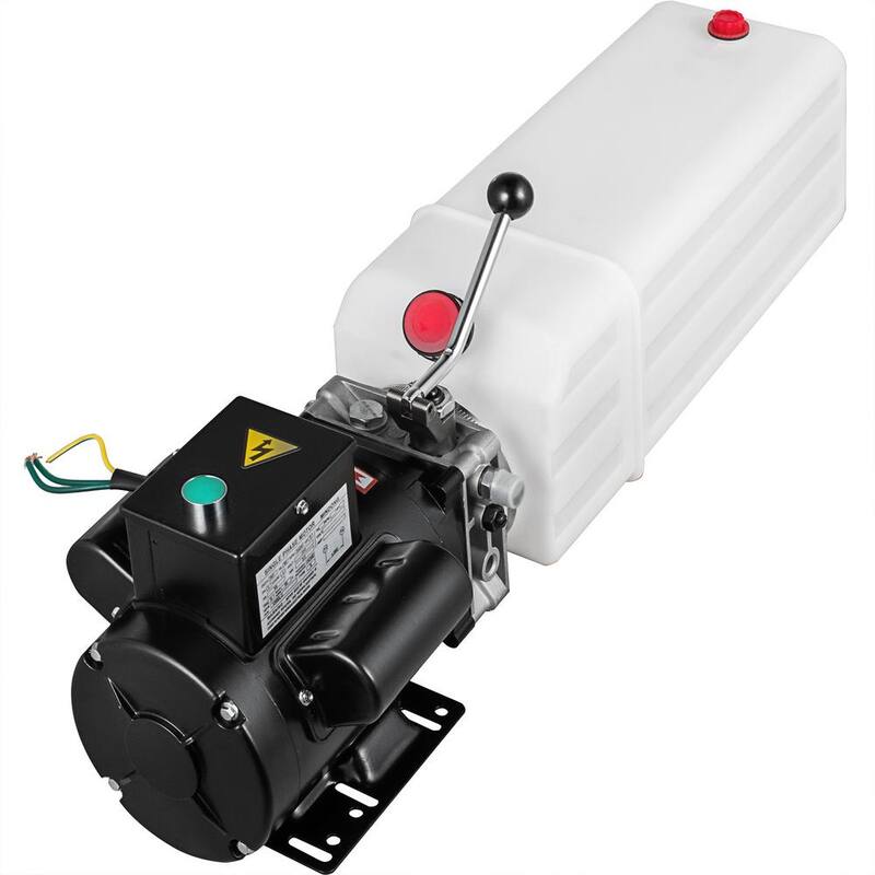 VEVOR Hydraulic Pump 2.2KW Car Lift Hydraulic Power Unit Hydraulic Power Pack 220V 3HP 50HZ 2750 PSI with 6L Plastic Reservoir - QCJSQSLK000000001V0-0812