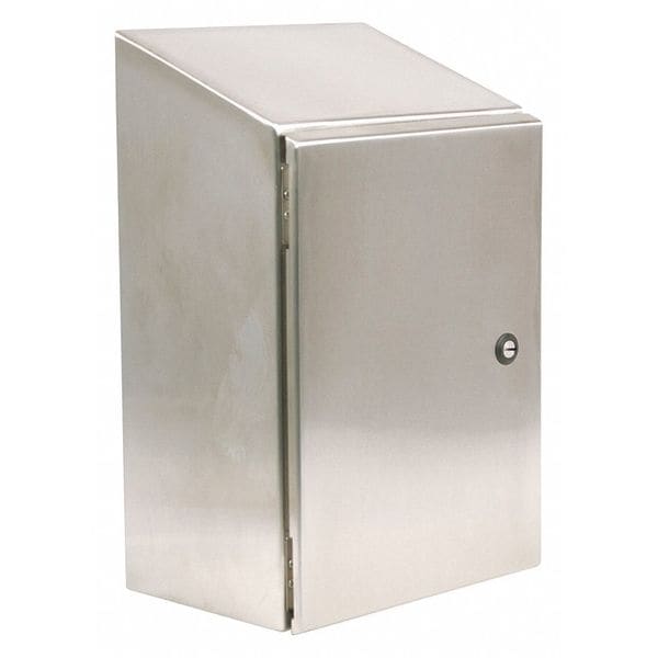 Wiegmann 304 Stainless Steel Electrical Enclosures, 48 in H, 16 in D, 36 in W, NEMA 4, 4X, 12, 13, Hinged - N412483616CSSST