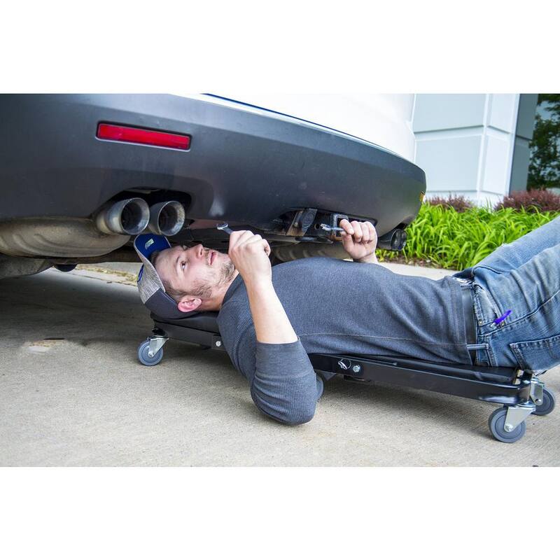 Pro-Lift 40 in. 450 lbs. Capacity Z Creeper 2 in 1 Creeper and Seat - C-9100