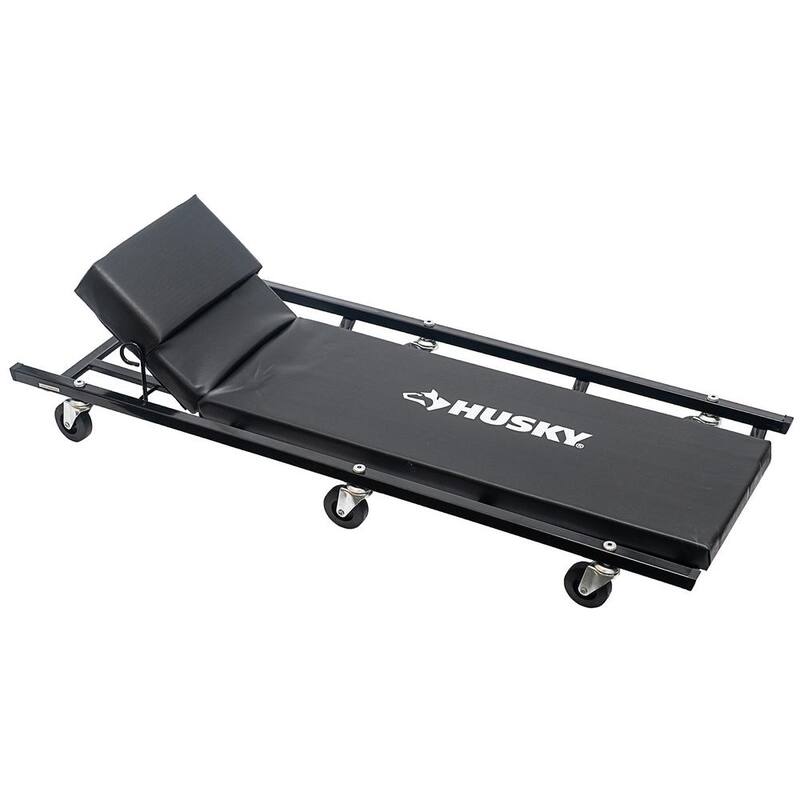 Husky 6 Wheel Automotive Creepers with Adjustable Headrest and 300 lbs. Weight Capacity - HD00109