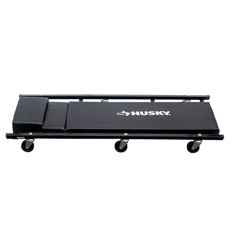 Husky 6 Wheel Automotive Creepers with Adjustable Headrest and 300 lbs. Weight Capacity - HD00109