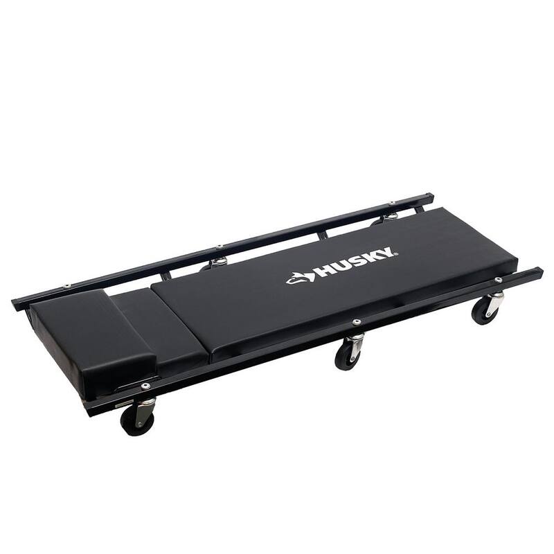 Husky 6 Wheel Automotive Creepers with Adjustable Headrest and 300 lbs. Weight Capacity - HD00109