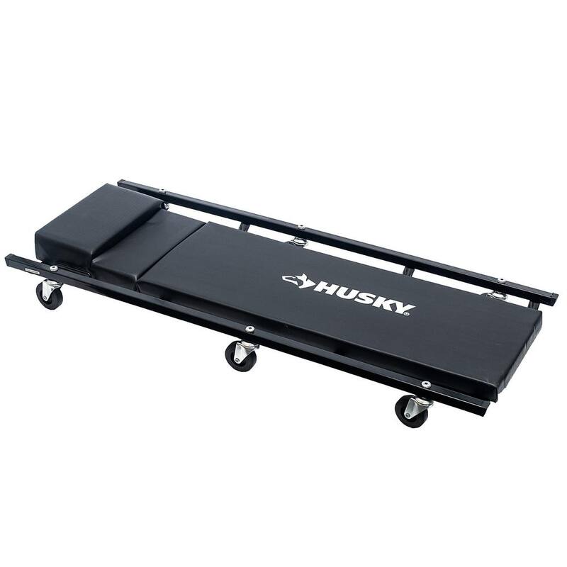 Husky 6 Wheel Automotive Creepers with Adjustable Headrest and 300 lbs. Weight Capacity - HD00109