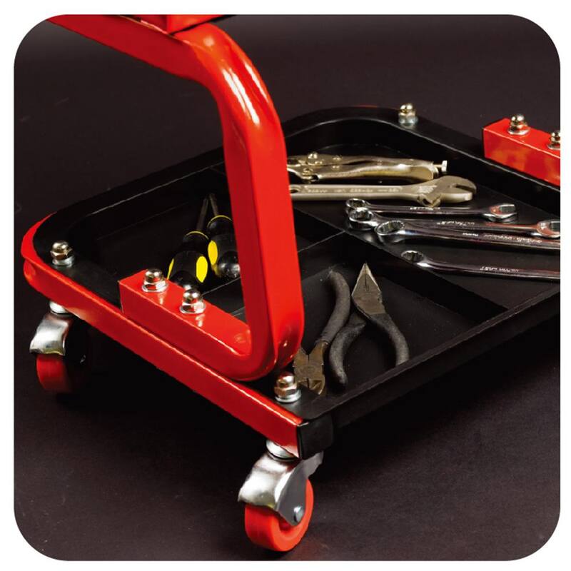 Big Red 250 lbs. 14.4 in. L Rolling Mechanic Creeper Seat with Tool Tray - TR6300