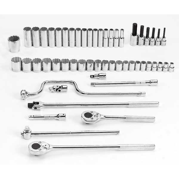 Proto 1/2" Drive Socket Set Metric 54 Pieces 10 mm to 36 mm , Full Polish - J54218
