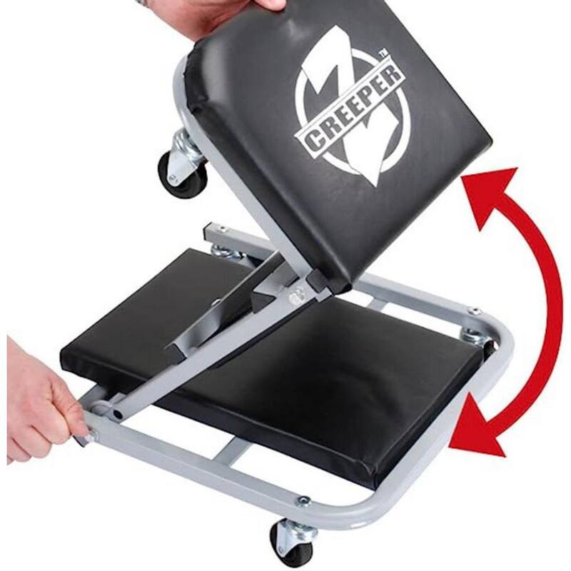 Pro Lift 300 Lbs Mechanic 2 in 1 Foldable Creeper Seat - C-2036H