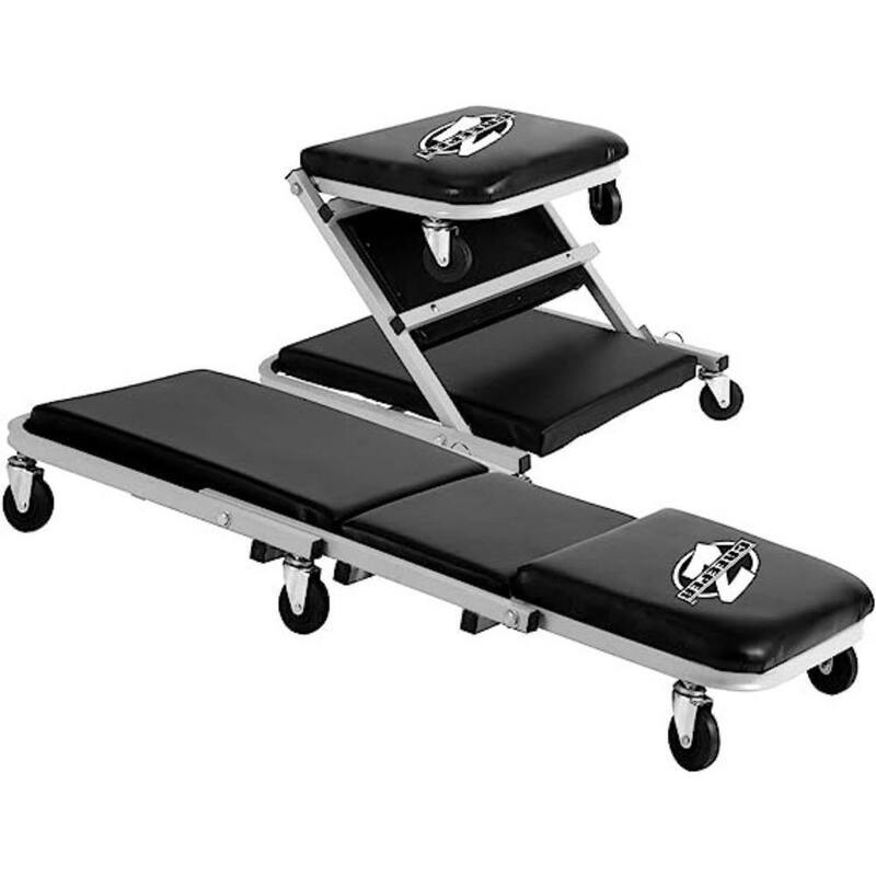 Pro Lift 300 Lbs Mechanic 2 in 1 Foldable Creeper Seat - C-2036H